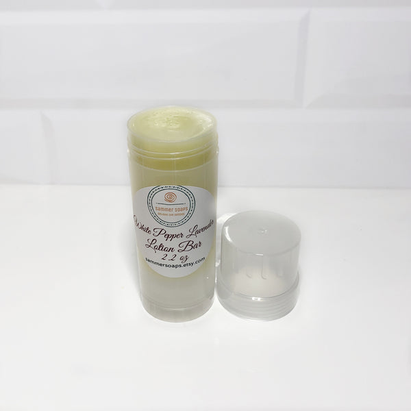 White Pepper Lavender Lotion Bar