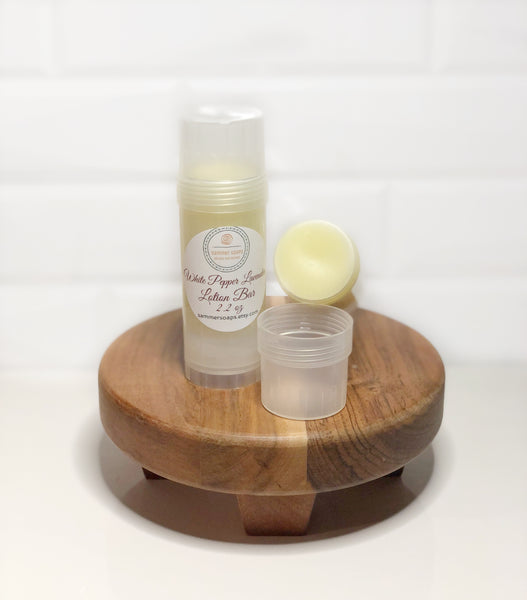 White Pepper Lavender Lotion Bar