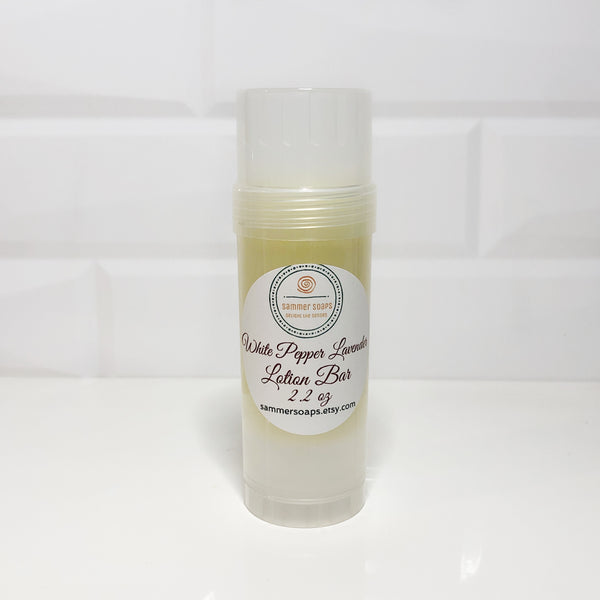 White Pepper Lavender Lotion Bar