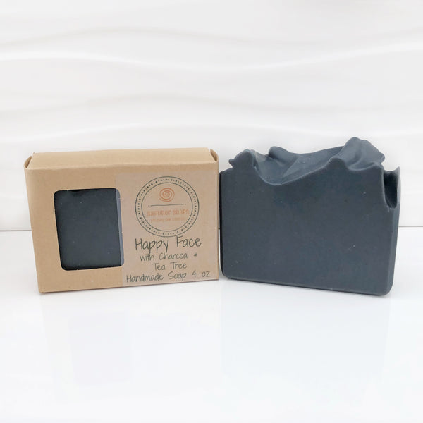 Facial Soap with Activated Charcoal and Tea Tree