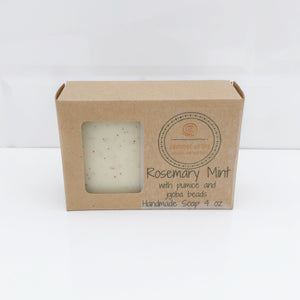 Rosemary Mint Soap with Pumice and Jojoba Beads