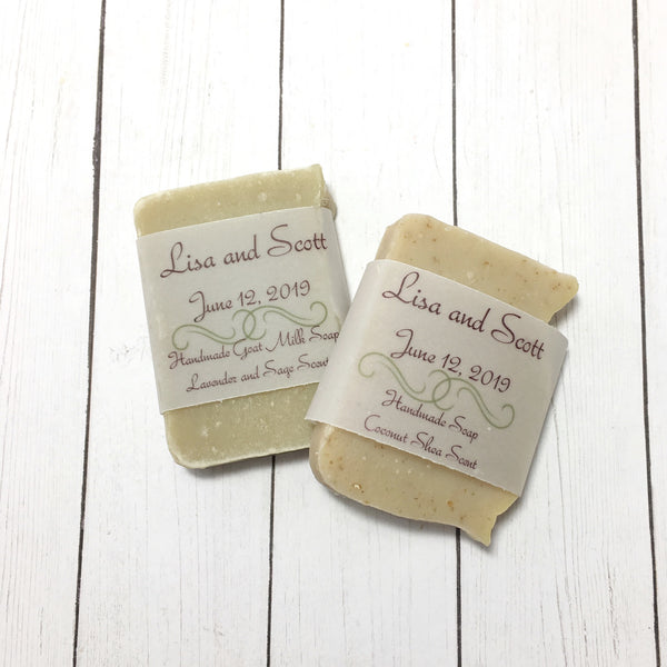 Sample Size Soaps for Wedding Favors, Shower Favors, Bed and Breakfast Soaps